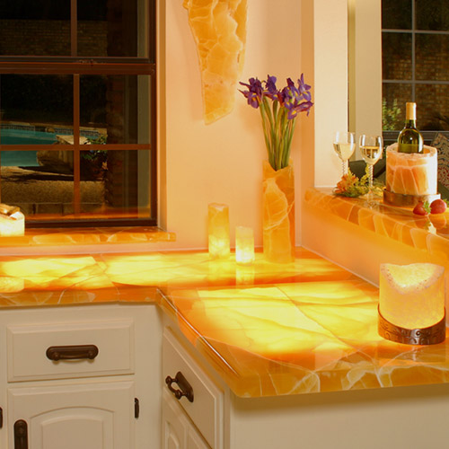 Onyx Countertop Installation, Fabrication & Repair